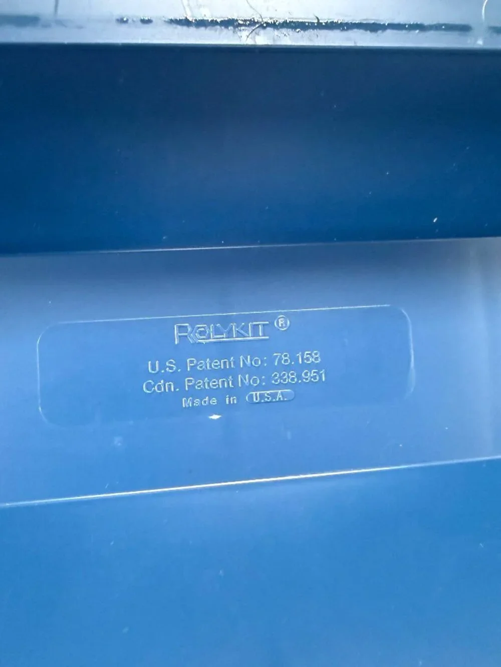 1990's Rolykit Blue Roll Up Storage Box Craft Case Jewelry Sewing Fishing Tools